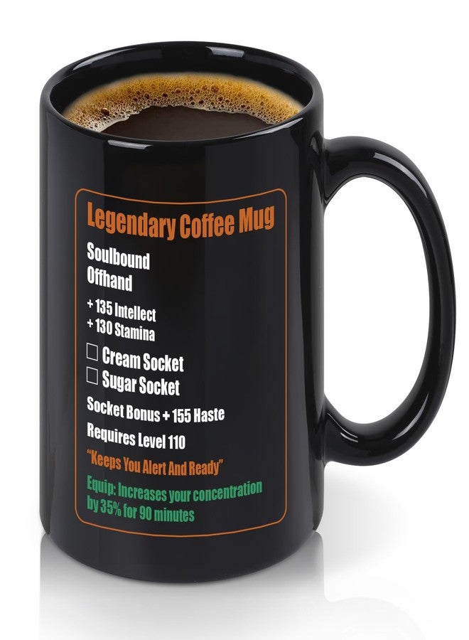 Cabtnca Gamer Gift, Legendary Coffee Mug, World of Warcraft Merchandise, Christmas Birthday Gift for Nerd Gamer, Gaming Mug, 11 Oz - Image 1